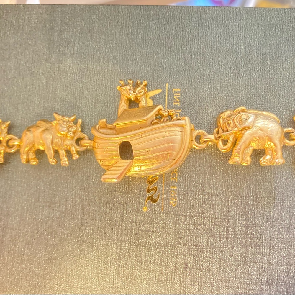 Gold Animal Charm Bracelet